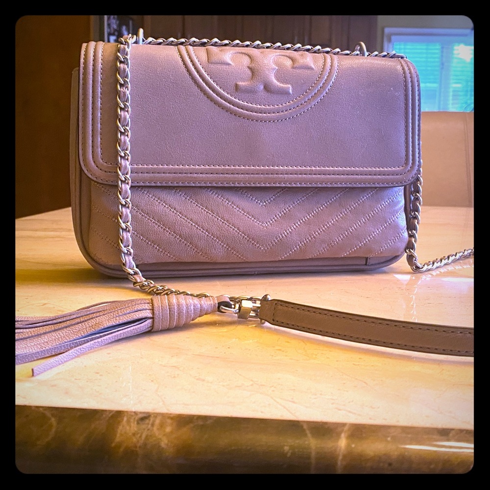 Tory Burch Fleming Chevron Flap Shoulder Bag